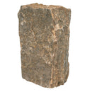 Rustic stone block on a white background