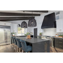 La fleur 9.92x8.9 polished marble mesh mounted mosaic tile SMOT-LAFLEUR-POL8MM product shot kitchen view