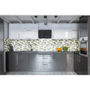 Lascari picket 11.63X12 glass stone mesh mounted mosaic tile SMOT-SGLSPK-LAS8MM product shot wall view