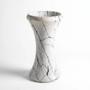 White Marble Pedestal Bath Basin Sink For Home Modern Bathroom