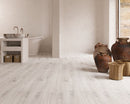 SPC Vinyl Rigid Core 9" Width 60" RL, 7mm Thick, 1.5mm IXPE Lucent Moon Zephyr Floors - Mazzia Collection Product shoot profile view