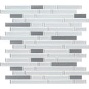 Lucid sky interlocking 11.81X12 glass metal mesh mounted mosaic tile SMOT-GLSMTIL-LUCSKY4MM product shot multiple tiles close up view