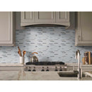 Lucid sky interlocking 11.81X12 glass metal mesh mounted mosaic tile SMOT-GLSMTIL-LUCSKY4MM product shot wall view
