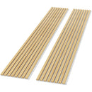 Luxury Oak | Grey Felt | Acoustic Solid Wood Wall Panels ( 2 Panels Per Box）
