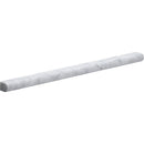 Cararra Honed 1/2"x12" Pencil Liner Marble Molding Tile product shot tile view