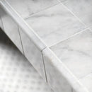 Glacier Honed 1/2"x12" Pencil Liner Marble Moldings Product shot molding view