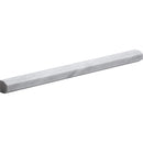 Cararra Honed 11/16"x12" Pencil Liner Marble Molding Tile product shot tile view