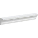 Winslow White 2"x12" Polished Cornice Marble Moldings product shot tile view