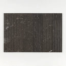 Iris Black Honed 6"x24" Nation Trim Marble Top view
