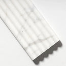 Calacatta Gold Royal 6"x24" Honed Nation Trim Marble Tile angle view closeup