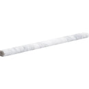 White Carrara 1/2"x12" Honed Pencil Liner Marble Moldings profile view
