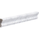 White Carrara 2"x12" Honed Andorra Marble Moldings profile view