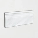 Calacatta Amore 5 1/16"x12" Honed Modern Base Marble Molding Tile product shot tile view