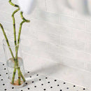Glacier Honed 12"x12" Basket Weave Marble Mosaic Product shot tile view 2