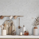 Lonte Polished 10 3/8"x12" Hexagon Marble Mosaic room shot kitchen view
