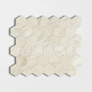 Royal Polished 10 3/8"x12" Hexagon Marble Mosaic Tile