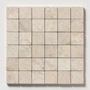 Royal Tumbled 12"x12" Marble 2"x2" Mosaic Tile profile view