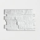 Lonte Split Face 11"x17" Slides Marble Mosaic Tile product shot tile view 2