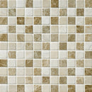 Milano Blend 12"x12" Tumbled Marble 1"x1" Mosaic Tile