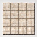 Royal Honed 12"x12" Marble 1"x1" Mosaic Tile wall view 2