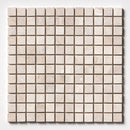 Royal Tumbled 12"x12" Marble 1"x1" Mosaic Tile wall view