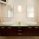 Massa Honed 12"x12" 1x1 Marble Mosaic Product shot basin view
