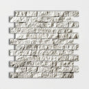 Silver Skyes 12 5/8"x12 5/8" Rock Face 1x2 Marble Mosaic angle view