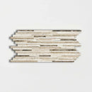 Milano Dark Blend 6"x12" Polished Bamboo Marble Mosaic Tile