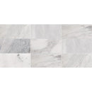 Cararra Honed 8 1/2"x16 3/4" Subway On Mesh Marble Mosaic product shot tile view