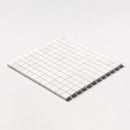 Ice white 12"x12" Polished 1x1 Marble Mosaic Product shoot mosaic view 1