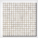 Ice white 12"x12" Polished 5/8x5/8 Marble Mosaic Product shoot mosaic view 3
