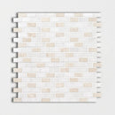 Ice white & marbella 12"x12" Polished 5/8x1 1/4 Marble Mosaic Product shoot mosaic view