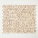 Royal Honed 10 3/8"x12" Hexagon Marble Mosaic Tile