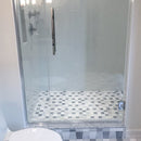 Tapered Calacatta, Afyon Gray, Snow White 12 1/2"x12" Honed Marble Waterjet Decos Tile