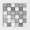 Citylight & Bosphorus 12"x12" Textured 2x2 Marble Mosaic angle view