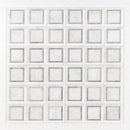 Glacier, Snow White, Allure 12 7/8"x12 7/8" Multi Finish Cambridge Marble Mosaic Product shot tile view 2