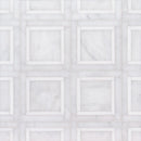 Snow White Lonte 12 7/8"x12 7/8" Multi Finish Cambridge Marble Mosaic product shot wall view