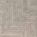 Centennial Honed Large 12 7/8"x8 9/16" Herringbone Limestone Mosaic Tile product shot angle view