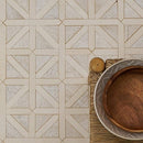 Hampton, Diana Royal Honed 13 7/8"x13 7/8" Large Lattice Marble Mosaic Tile product shot wall view 2