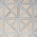 Hampton, Skyline Multi Finish 13 7/8"x13 7/8" Large Lattice Marble Mosaic Tile product shot wall view