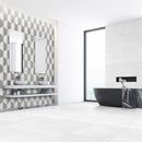 Ice white 12"x12" Polished Marble Tile Product shoot tile view 1