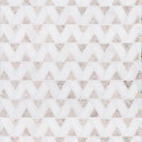 Silver light 12 3/8"x12 3/8" Snow White Honed Monte Marble Mosaic Product shoot mosaic view