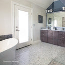 Citylight Multi Finish 12 3/8"x12 3/8" Monte Marble Mosaic bathroom view