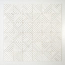 Ice white 14 5/16"x14 5/16" Multi Finish Ponte Marble Mosaic Product shoot mosaic view