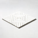 Ice white 14 5/16"x14 5/16" Multi Finish Ponte Marble Mosaic Product shoot mosaic view 1