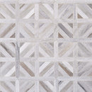 Skyline Multi Finish 14 13/16"x14 13/16" Ponte Basket Marble Mosaic wall view 2