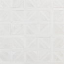 Ice white 14 13/16"x14 13/16" Multi Finish Ponte Basket Marble Mosaic