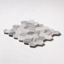 Citylight Polished 10 3/8"x12" Hexagon Marble Mosaic profile view