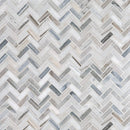 Citylight 12 1/8"x13 3/8" Polished Herringbone 5/8x2 Marble Mosaic angle view
