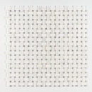 Ice white 12"x12" Honed Diagonal Basket Weave Marble Mosaic Prouct shoot mosaic view